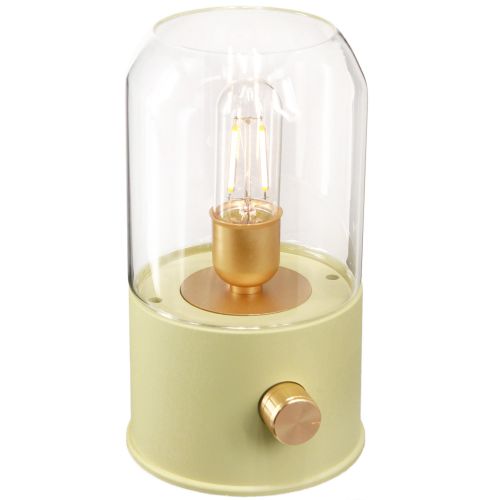 Lampa stołowa LED retro lampa stołowa ciepła biel zielona wys. 19,5 cm