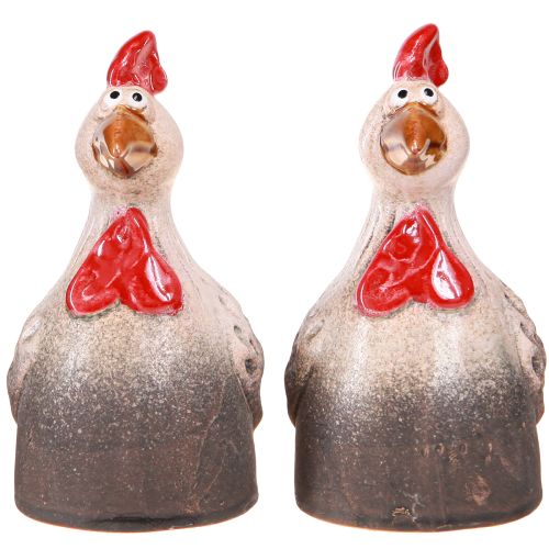 Produkt Zabawny kurczak ceramiczny dekoracja ceramiczny kurczak wielkanocny 13,5cm 2 szt