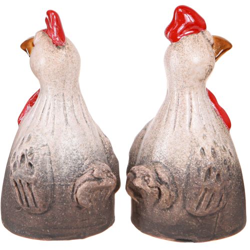 Produkt Zabawny kurczak ceramiczny dekoracja ceramiczny kurczak wielkanocny 13,5cm 2 szt