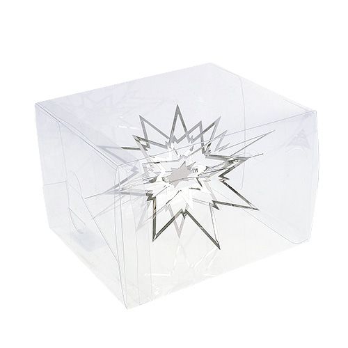 Floristik24 Metalowa gwiazda do zawieszenia 3D srebrna 16cm