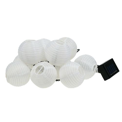 Produkt Solar Lampion Łańcuch LED 4,5m Biały 10 Żarówki