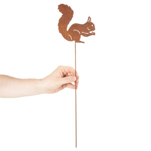 Produkt Palik ogrodowy wiewiórka rdzawy ozdobny palik do kwietników i doniczek 52cm 2szt