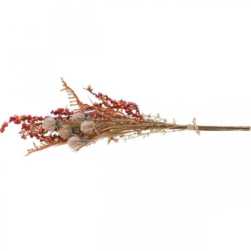 Produkt Sztuczne rośliny jesienna dekoracja osty jagody paproć 65cm pęczek