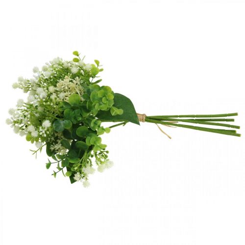 Produkt Bukiet dekoracyjny Bukiet sztucznych kwiatów Bukiet sztucznych kwiatów Zielony biały L36cm
