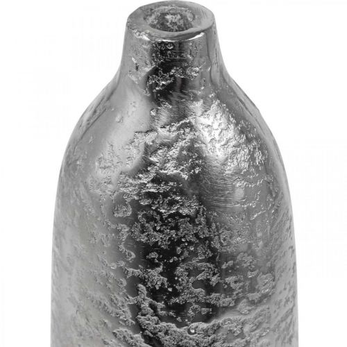 Produkt Dekoracyjny wazon metalowy wazon na kwiaty srebrny Ø9,5 cm W32 cm