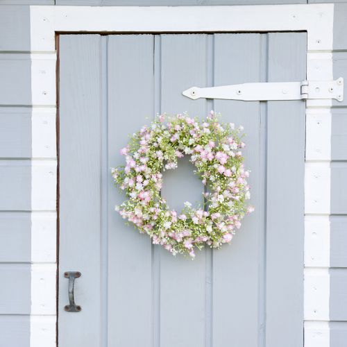 Floristik24 Wieniec ze sztucznych kwiatów wieniec na drzwi dekoracja ścienna Ø30cm W6cm