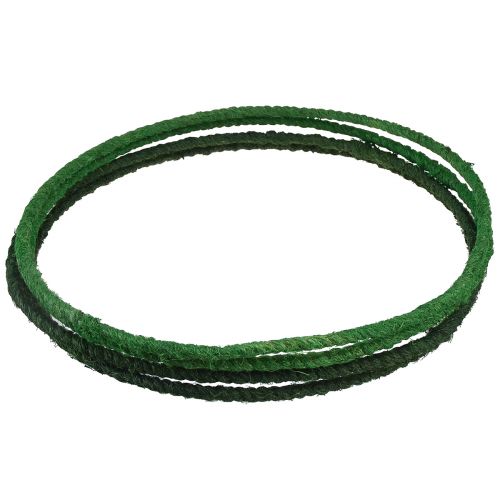 Produkt Ozdobny pierścień jutowy pętelka zielony ciemnozielony Ø30cm 4szt