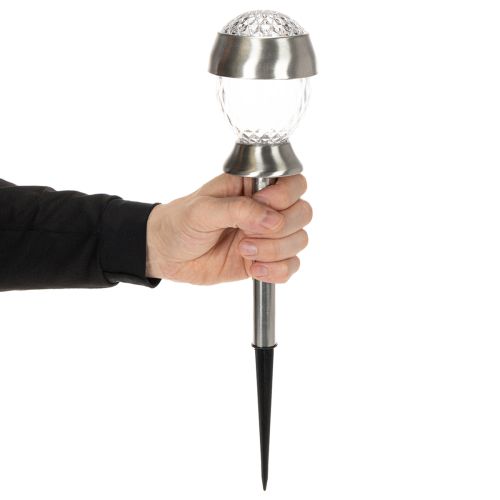 Produkt Lampy ogrodowe solarne, kule świetlne z szpikulcem do wbijania w ziemię, 36 cm, 4 sztuki