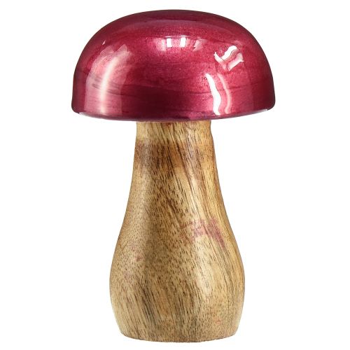 Produkt Grzyby drewniane grzybki dekoracyjne drewno czerwone połysk Ø6cm W10cm 2szt