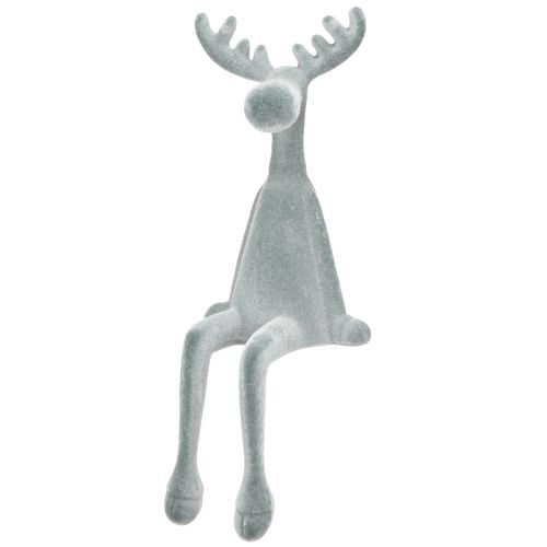 Produkt Ozdobna ozdoba krawędziowa Elk, wys. 31 cm, szara, 3 szt.