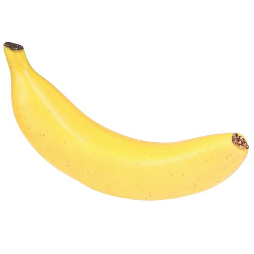 Sztuczna dekoracja bananowa w kolorze żółtym, sztuczny owoc jak prawdziwy 18cm