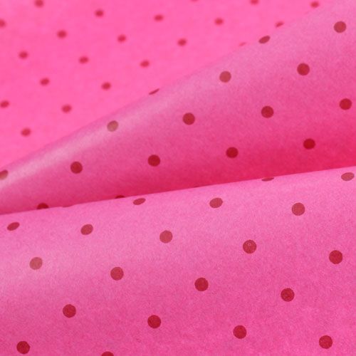 Produkt Papier mankietowy 25cm 100m kropki różowy