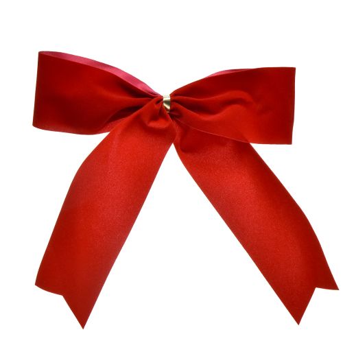 Kokarda aksamitna czerwona o szerokości 5,5 cm Kokardka świąteczna do użytku na zewnątrz 18×18 cm 10szt