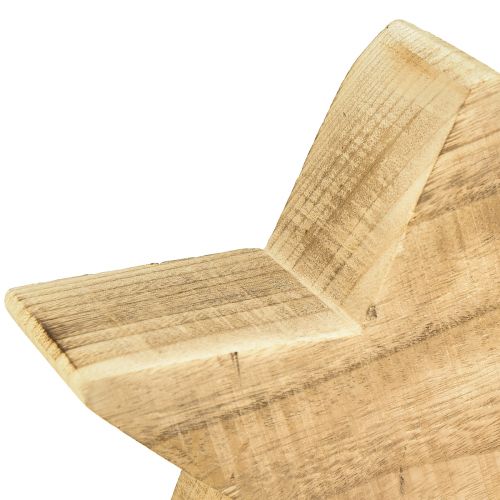 Produkt Rustykalna gwiazda dekoracyjna z drewna paulowni - wygląd naturalnego drewna, 25x8 cm - wszechstronna dekoracja pokoju