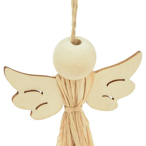 Produkt Aniołek bożonarodzeniowy Ozdoba choinkowa aniołek z rafii 11cm 12szt