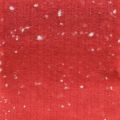 Floristik24 Wstążka filcowa czerwona w kropki, wstążka dekoracyjna, taśma garnkowa, filc wełniany jasnoczerwony, biały 15cm 5m