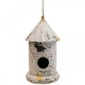 Floristik24 Ozdobny domek dla ptaków, dekoracja wisząca dekoracja ogrodowa metal W36cm
