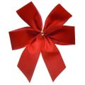 Floristik24 Kokardka dekoracyjna czerwona aksamitna kokarda szer. 4cm kokardka świąteczna na zewnątrz 15×18cm 10szt