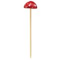 Floristik24 Muchomory na patyku, czerwone, 4cm, zestaw 6 szt. - dekoracyjne grzyby ogrodowe do jesiennej dekoracji