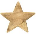 Floristik24 Rustykalna gwiazda dekoracyjna z drewna paulowni - wygląd naturalnego drewna, 25x8 cm - wszechstronna dekoracja pokoju