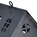 Floristik24 Domek dla ptaków w kolorze antycznego szarego metalu 30x15 cm
